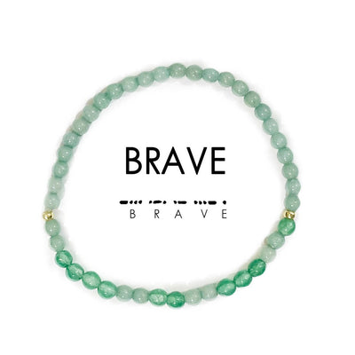 Brave Morse Code Bracelet