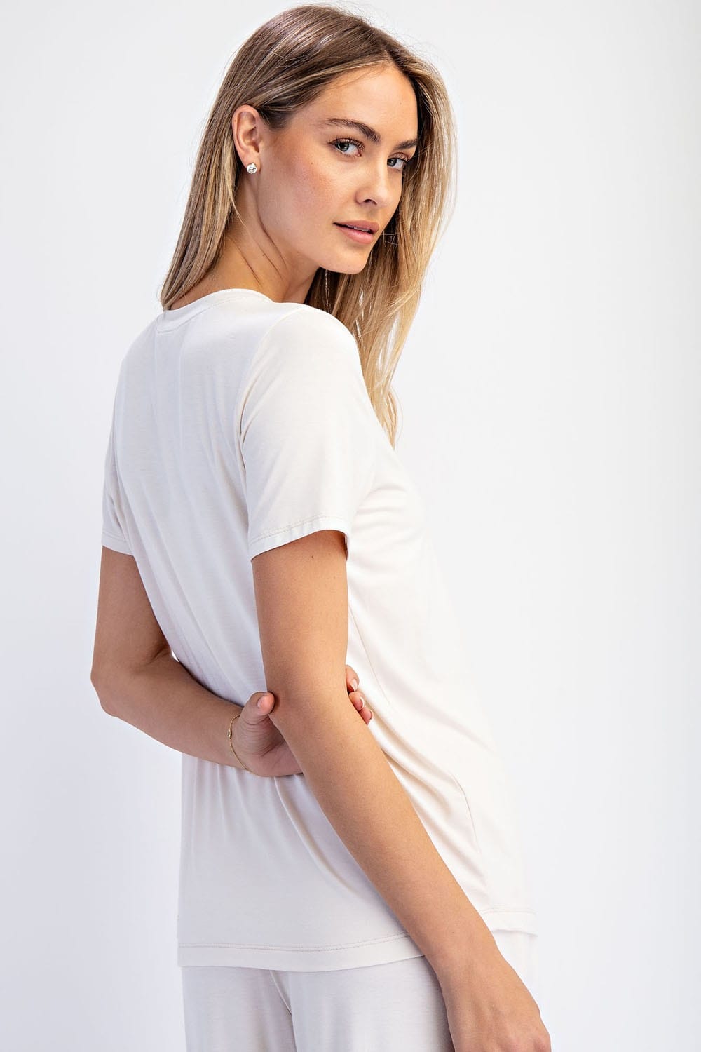 Cloud Nine Ivory Short Sleeve Top