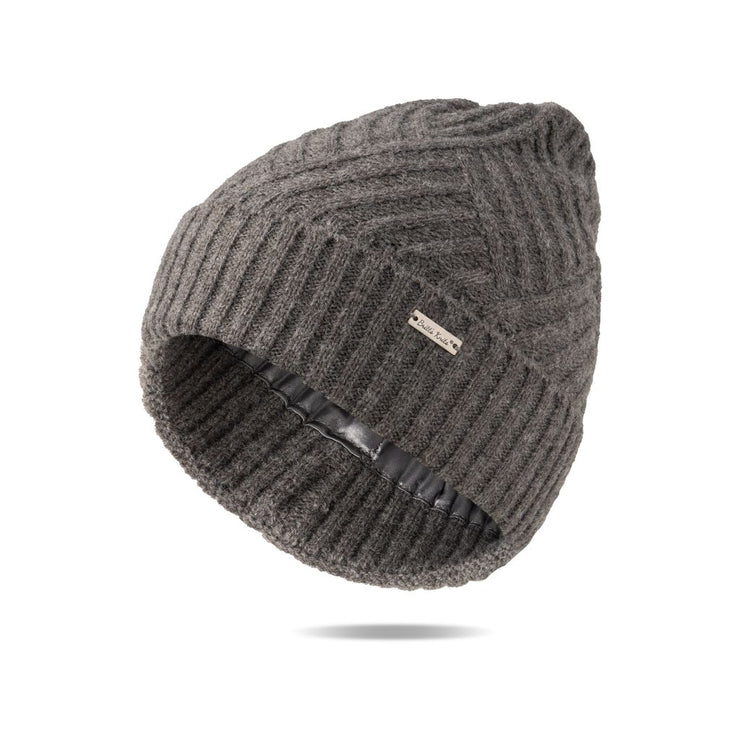 Diamond Knit Satin Lined Beanie