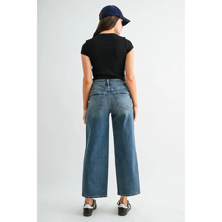Mica Denim High-Rise Relaxed Straight Ankle Jeans Mica High-Rise Straight Ankle Jeans | The Red Owl Bottoms