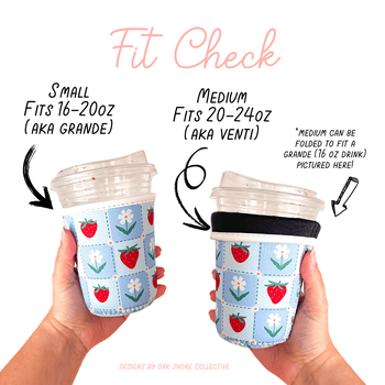 Pink Palm Summer Reusable Coffee Sleeve