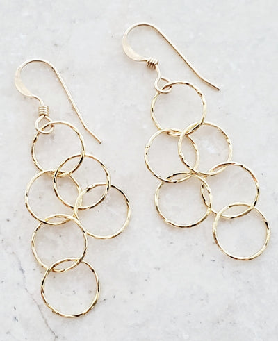 Gold Spheres Earrings