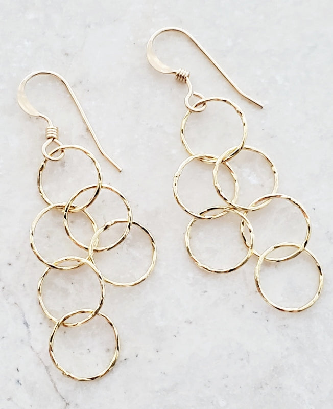 Gold Spheres Earrings