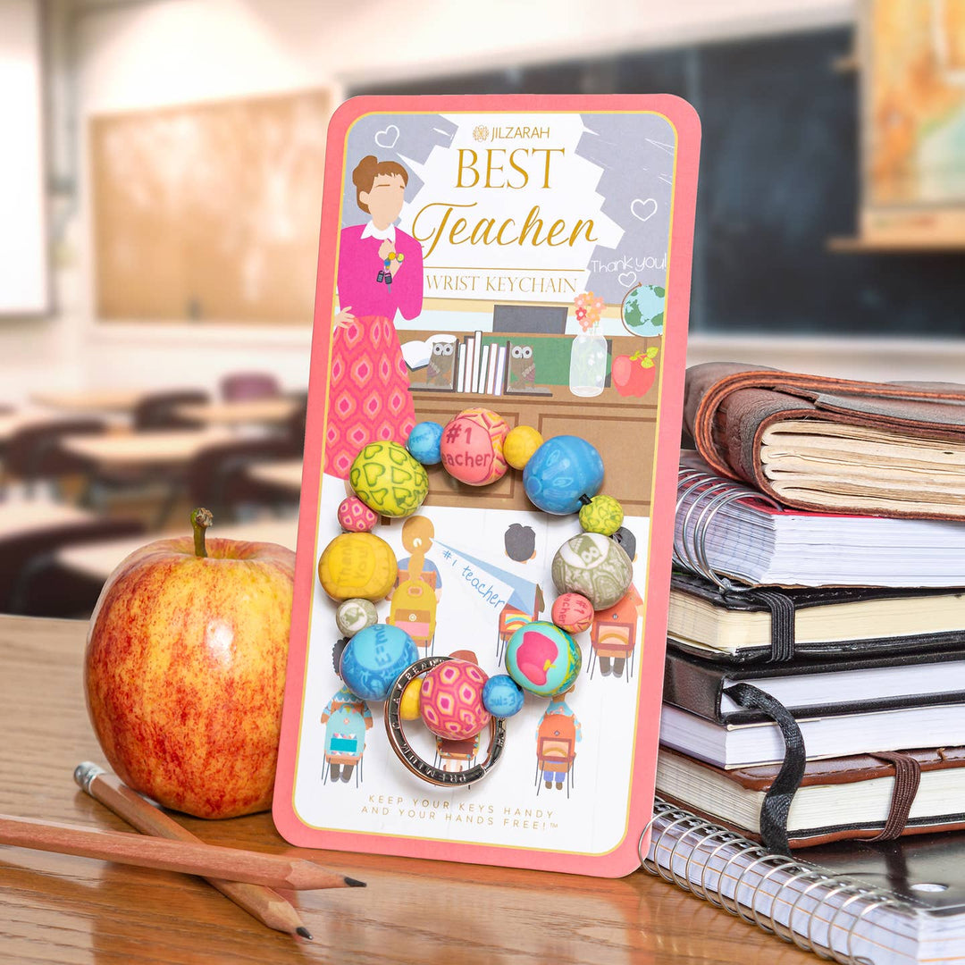 Jilzarah Best Teacher Wrist Keychain
