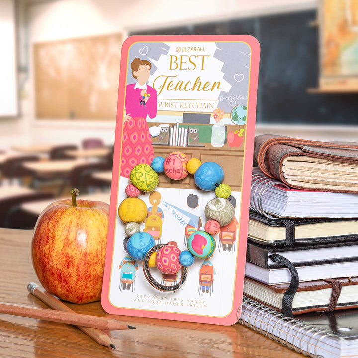 Jilzarah Best Teacher Wrist Keychain