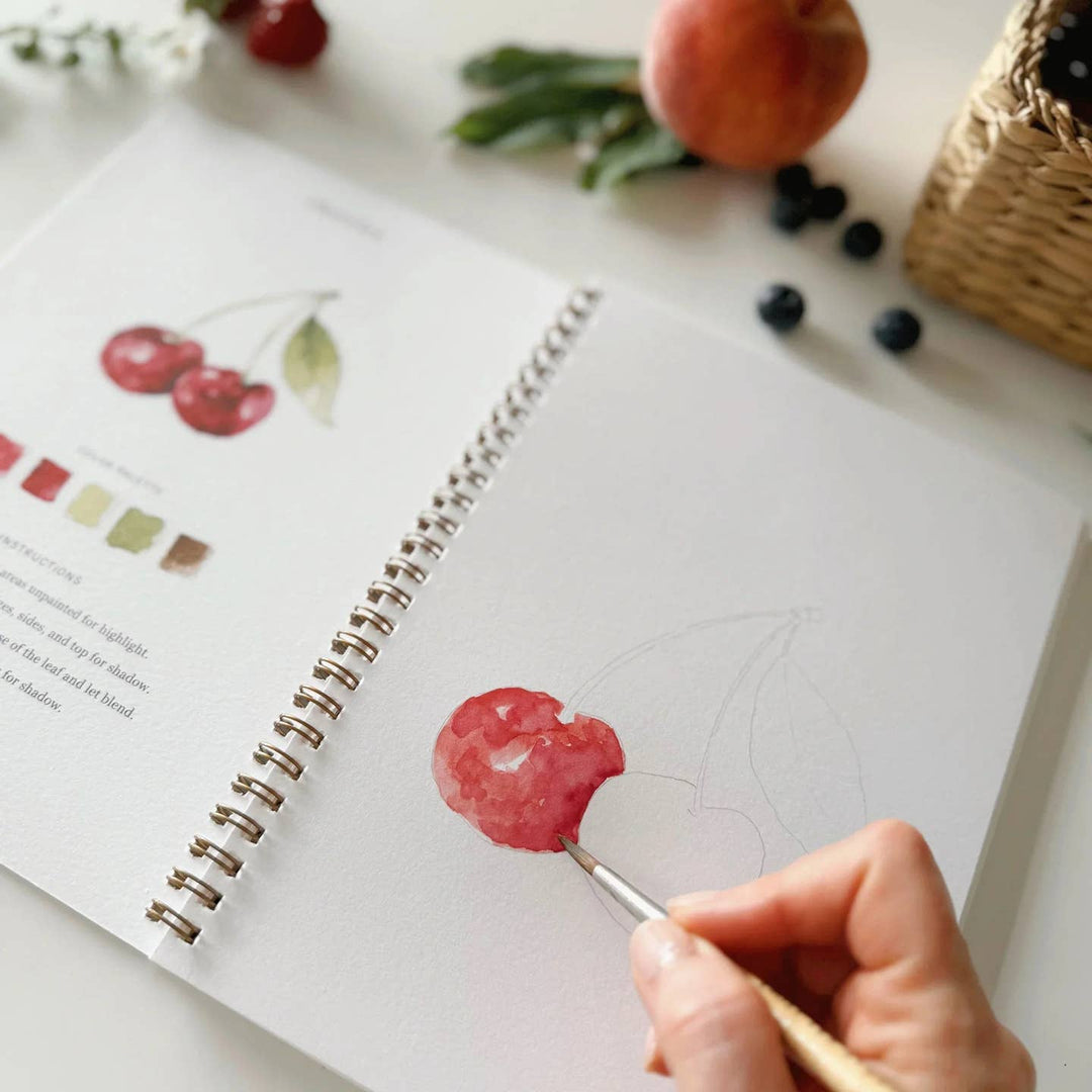 Emily Lex Studio Watercolor Fruits Workbook