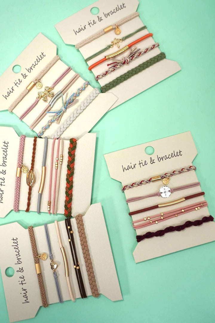 Cute Bracelet Hair Tie Set