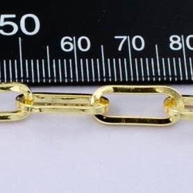 Gold Paper Clip Chain Link Bag Charm
