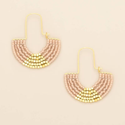 Scout Curated Wears Miyuki U-Hoop Earring - Blush/Gold