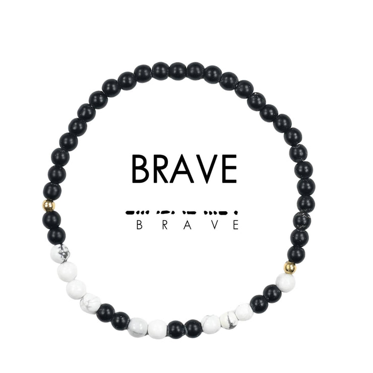 Brave Morse Code Bracelet