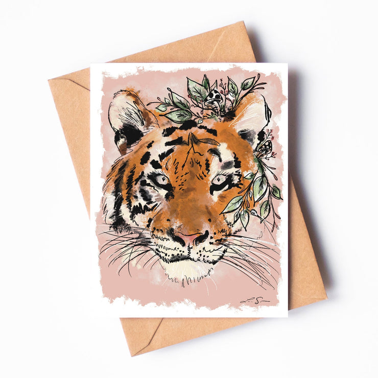 Tiger Greeting Card