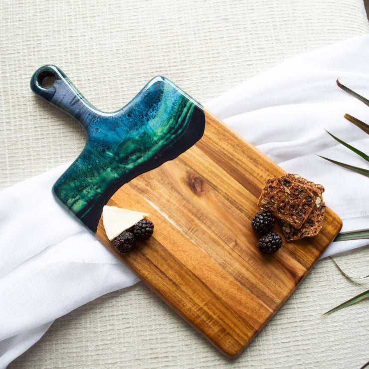 Acacia Wood Resin Cheese Board - Medium
