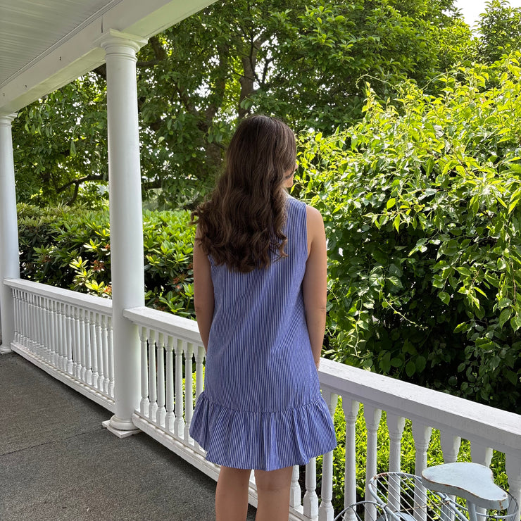Seaside Stripe Sleeveless Dress