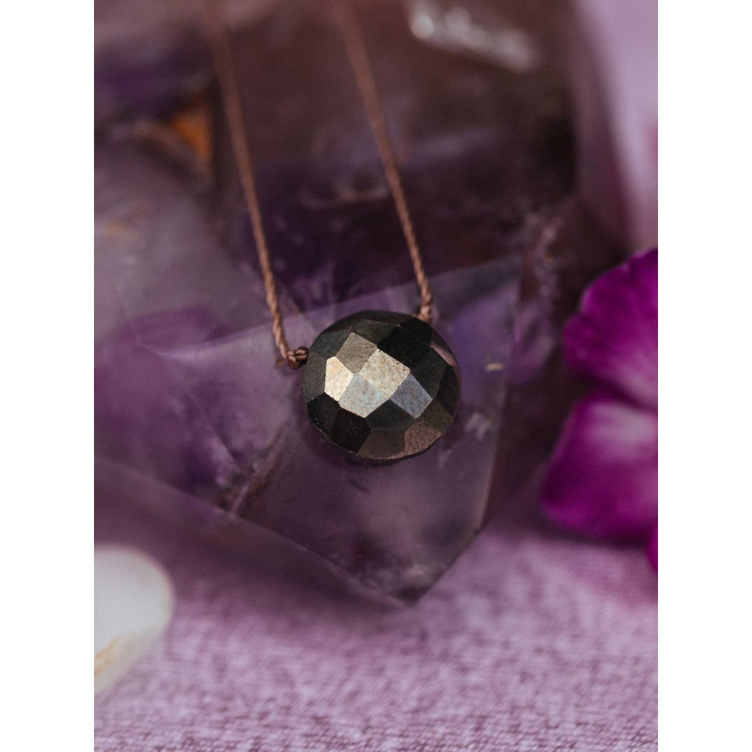 Pyrite Gemstone Necklace - You Are Amazing
