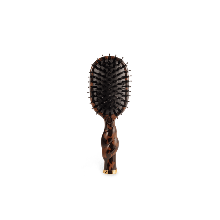 Mini Boar Bristle Hair Brush | Tortoise