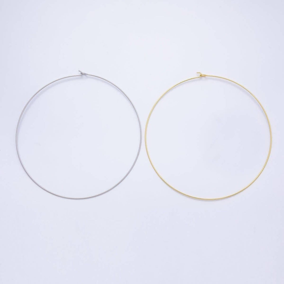Build Your Own Pendant Necklace - 18kt Gold Plated 1.2mm Floating Collar Necklace Build Your Own Pendant Necklace - 18kt Gold Plated 1.2mm Floating Collar Necklace