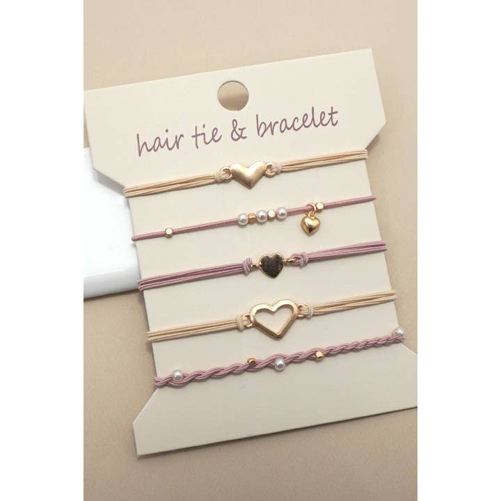 Cute Bracelet Hair Tie Set