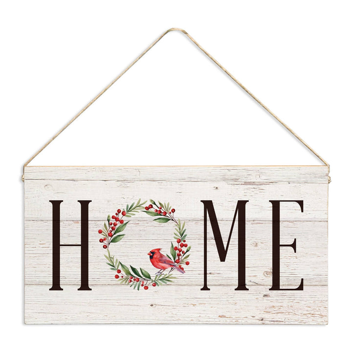 Cardinal Holiday Home Wood Twine Sign Cardinal Holiday Home Wood Sign – Rustic Christmas Decor Home