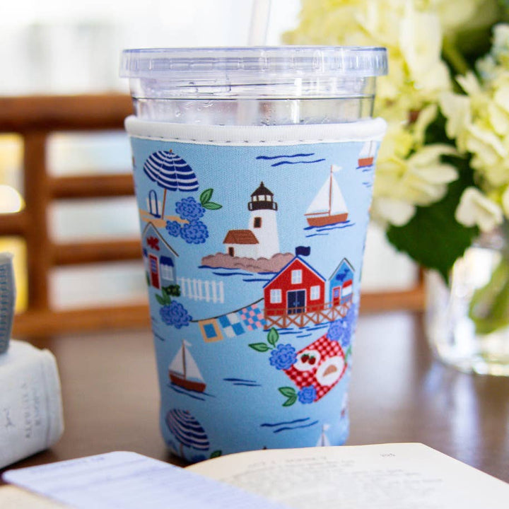 Seaside Harbor Reusable Coffee Sleeve