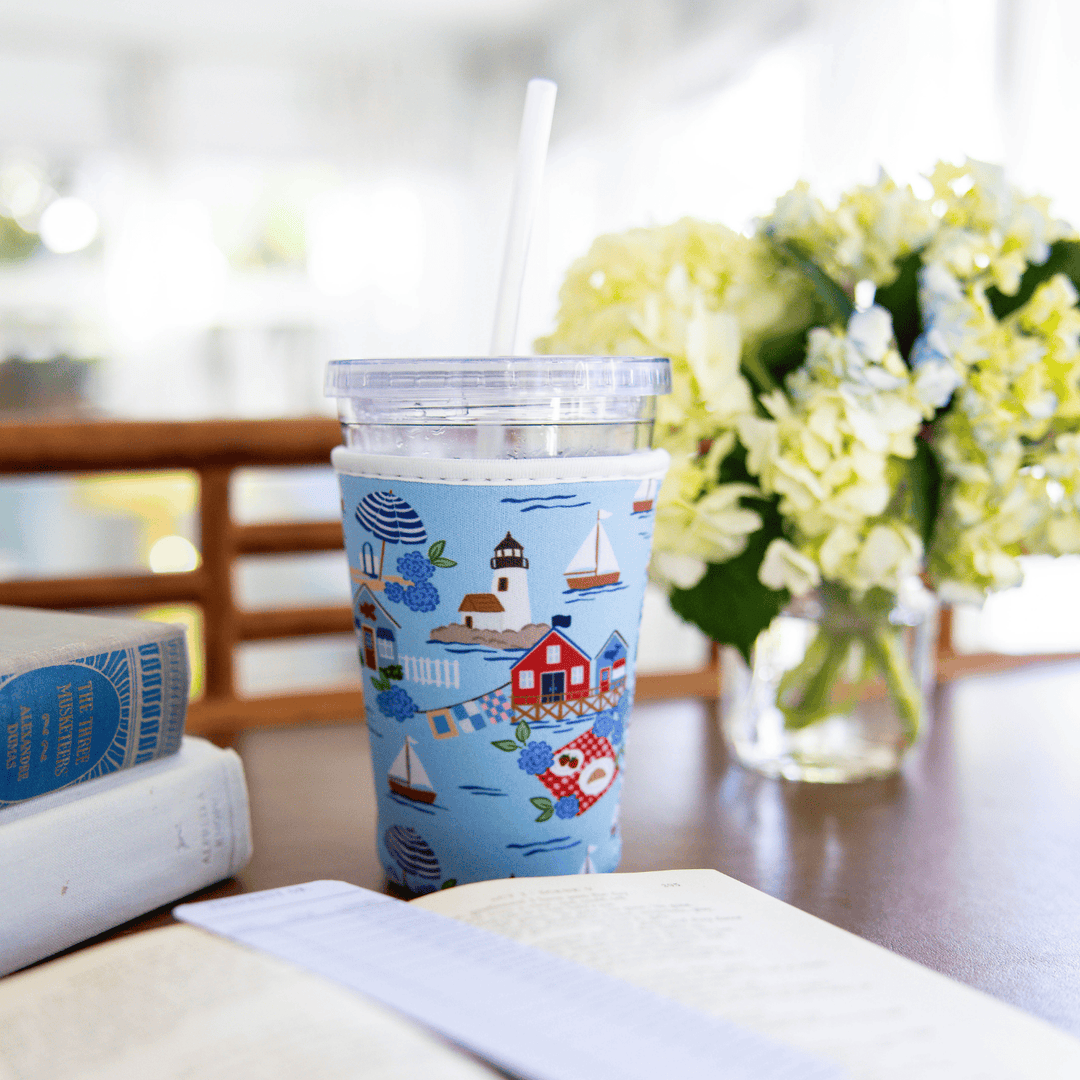Seaside Harbor Reusable Coffee Sleeve