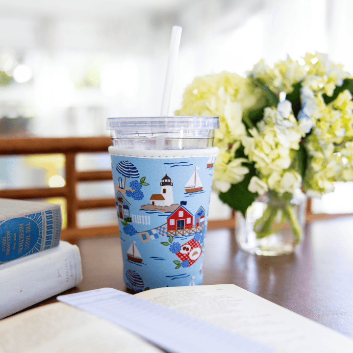 Seaside Harbor Reusable Coffee Sleeve