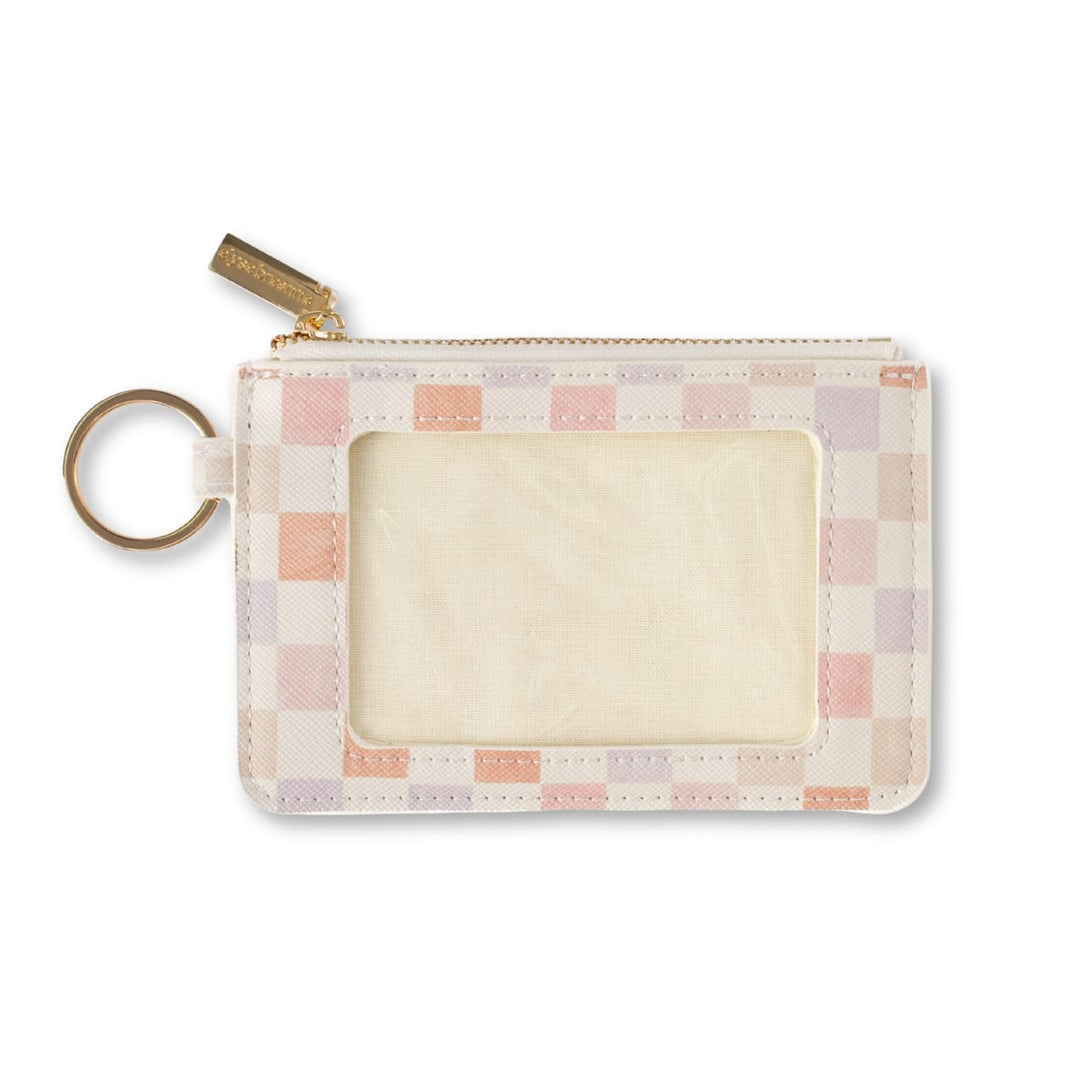 Elyse Breanne ID Holder Wallet - Watercolor Checker