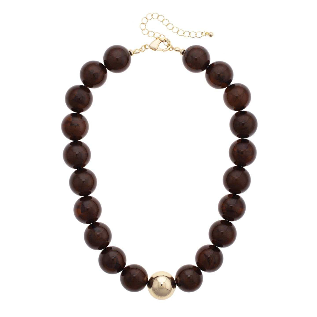 Marjorie Beaded Necklace Marjorie Beaded Necklace Brown Necklace