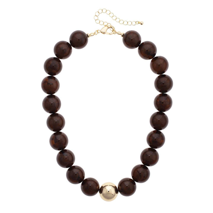 Marjorie Beaded Necklace Marjorie Beaded Necklace Brown Necklace