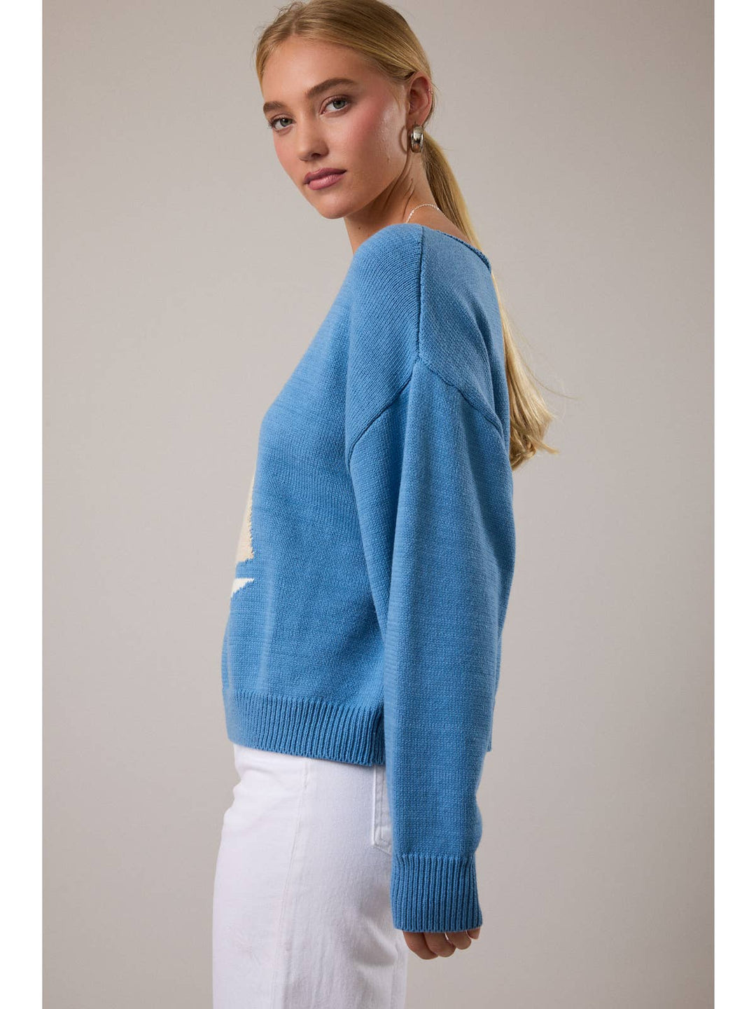 Regatta Sailboat Sweater in Blue