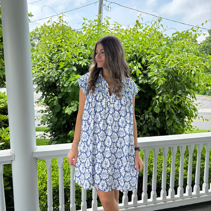 Shell Seeker Flutter Sleeve Dress