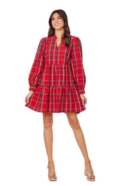 Shannon Red Plaid Dress