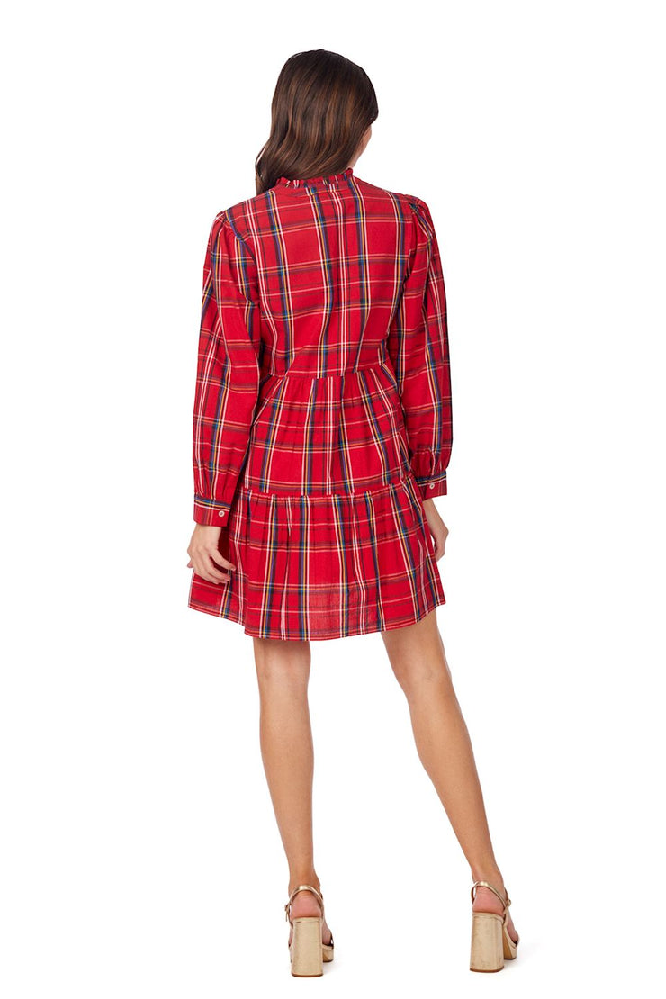 Shannon Red Plaid Dress