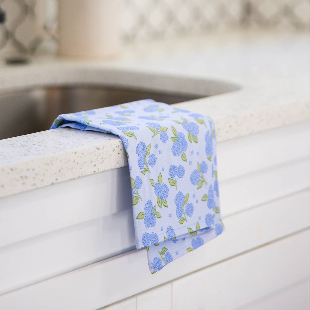 Classic Hydrangeas Tea Towel