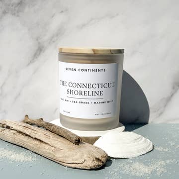 Seven Continents Connecticut Shoreline Candle