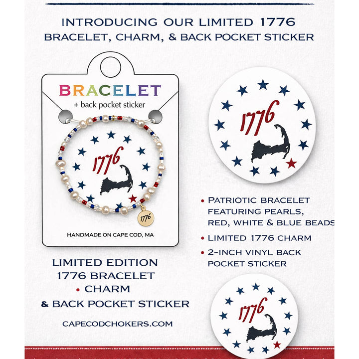 Americana Stretch Beaded Bracelet