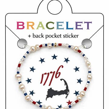 Americana Stretch Beaded Bracelet