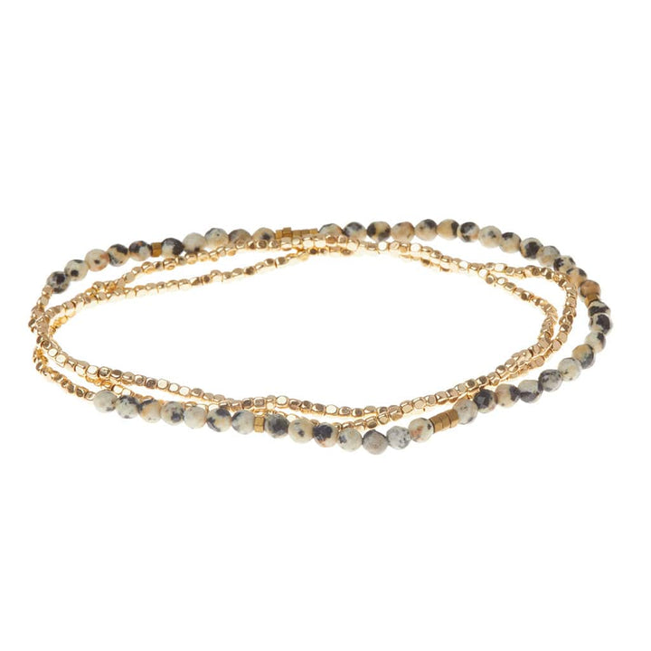 Scout Curated Wears Delicate Stone Wrap - Dalmatian Jasper Scout Curated Wears Delicate Stone Wrap - Dalmatian Jasper Bracelet