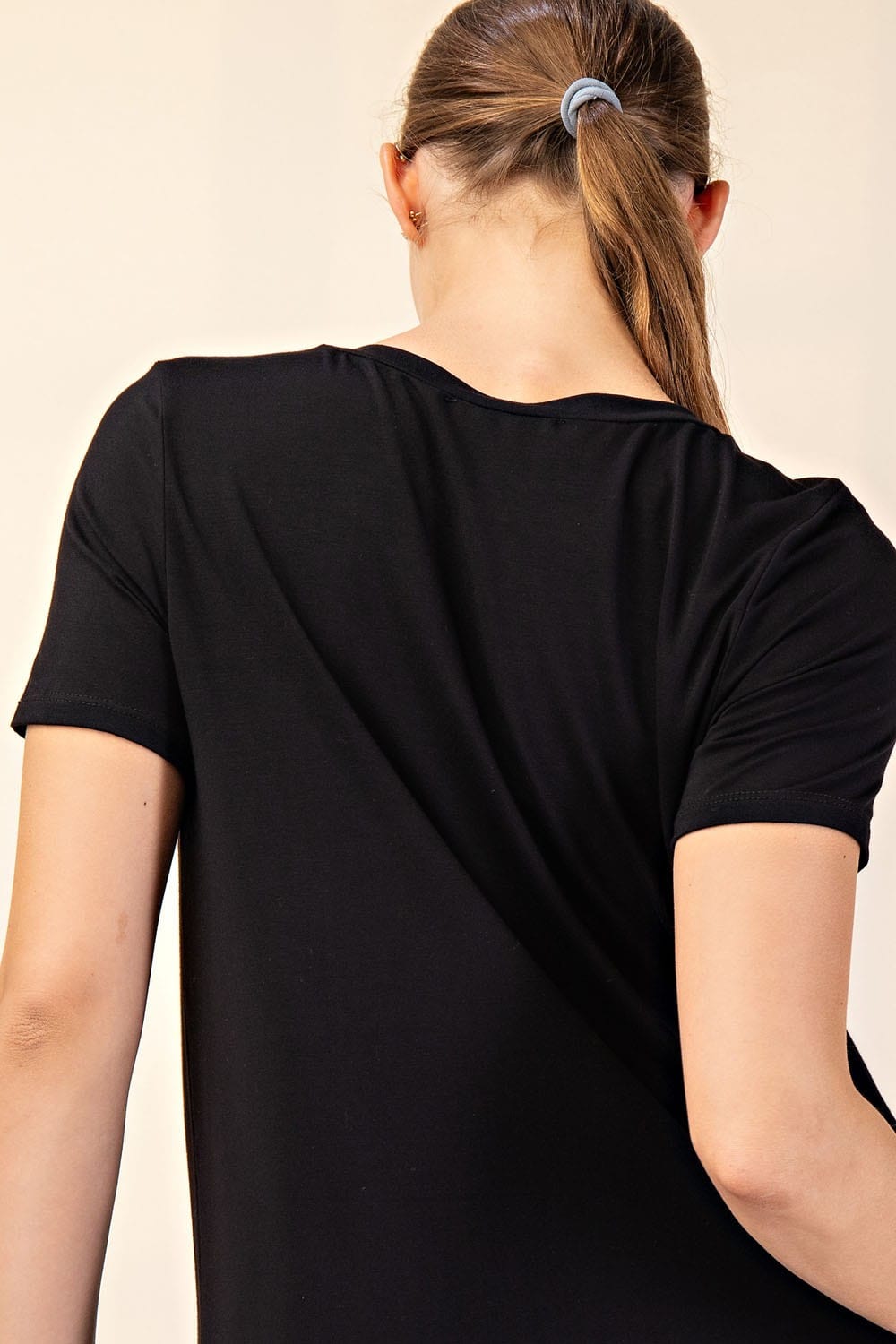 Cloud Nine  Black Short Sleeve Top