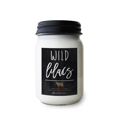 Milk House Mason Jar Candle - Wild Lilacs