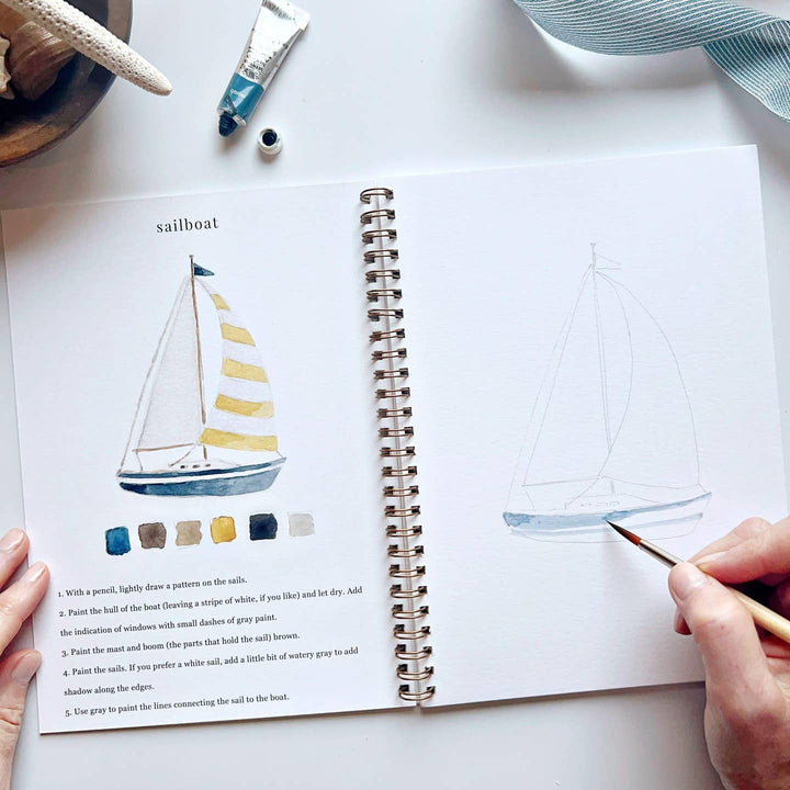 Emily Lex Studio Watercolor Seaside Workbook