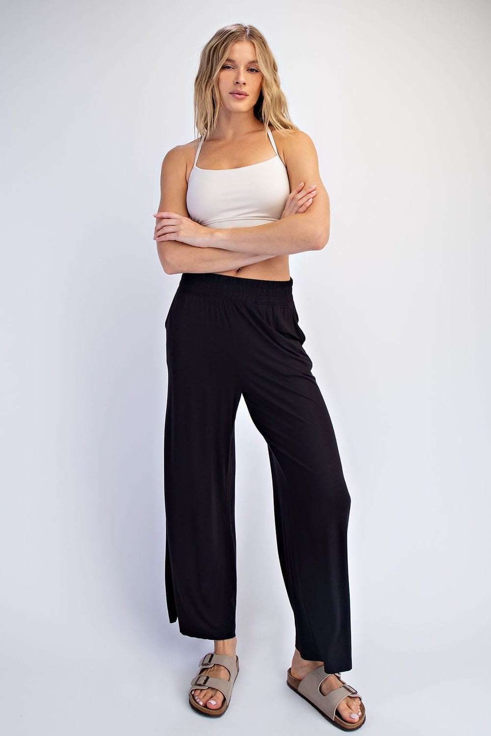 Cloud Nine Black Cropped Pant