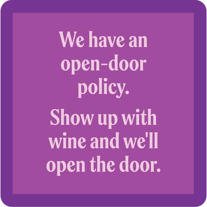 Open Door Policy Coaster