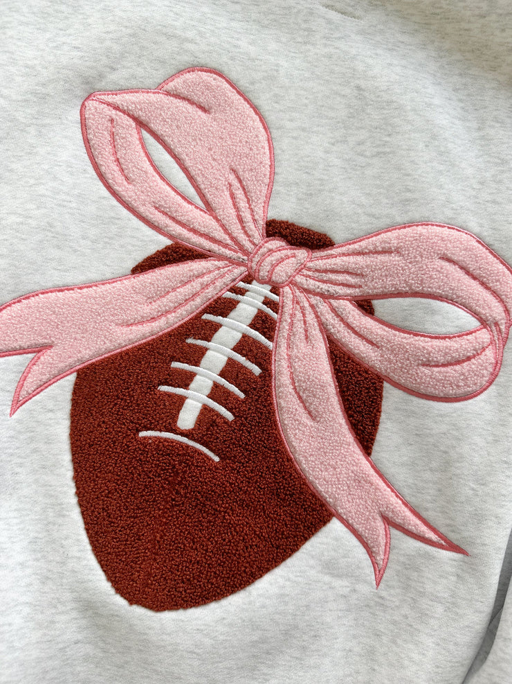 Sunkissed Coconut Trendy Game Day  Embroidered Sweatshirt