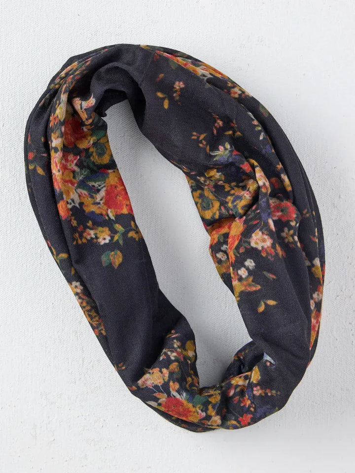 Natural Life Black Red Bouquets Boho Bandeau Black Red Bouquets Floral Boho Bandeau Headband &amp; Scarf Accessories