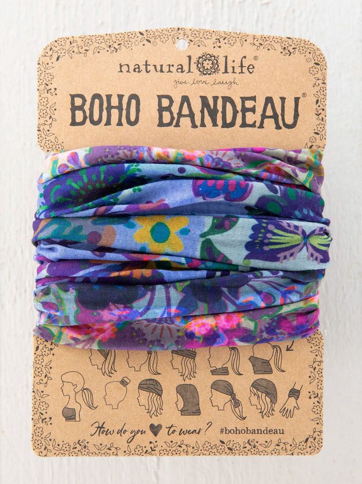 Natural Life Rainbow Border Folk Garden Boho Bandeau