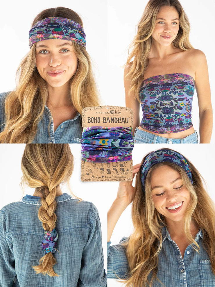 Natural Life Border Folk Garden Boho Bandeau