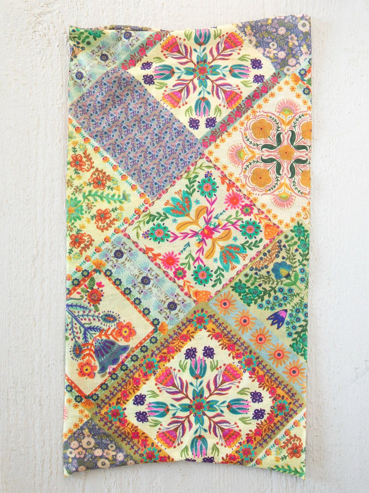 Natural Life Mandala Patchwork Cream Boho Bandeau