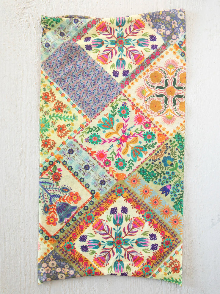 Natural Life Mandala Patchwork Cream Boho Bandeau