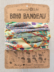 Natural Life Mandala Patchwork Cream Boho Bandeau