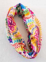 Natural Life Rainbow Doodle Boho Bandeau